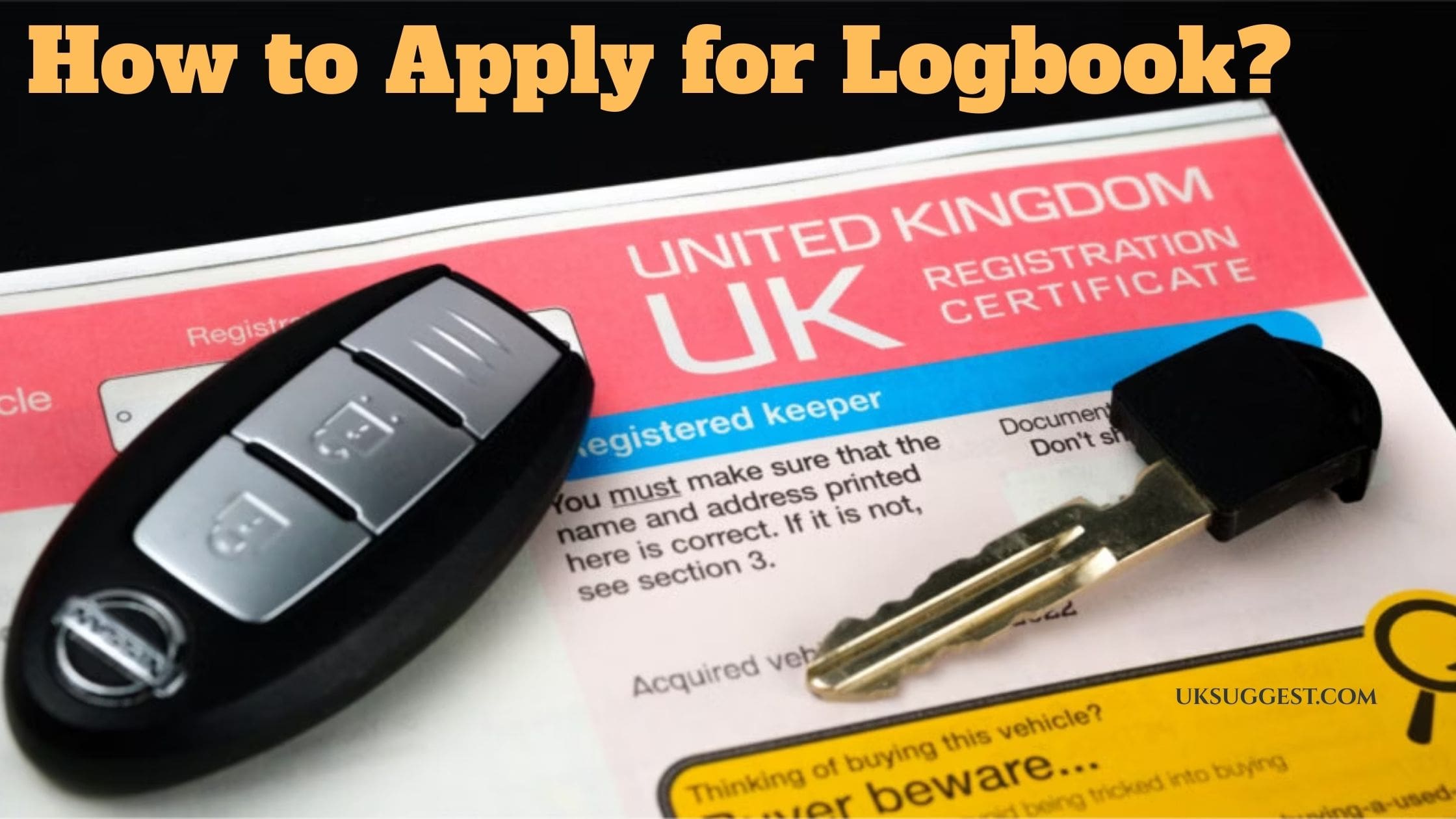 How to Apply for Logbook?Replacement|V5C|V62|UK|