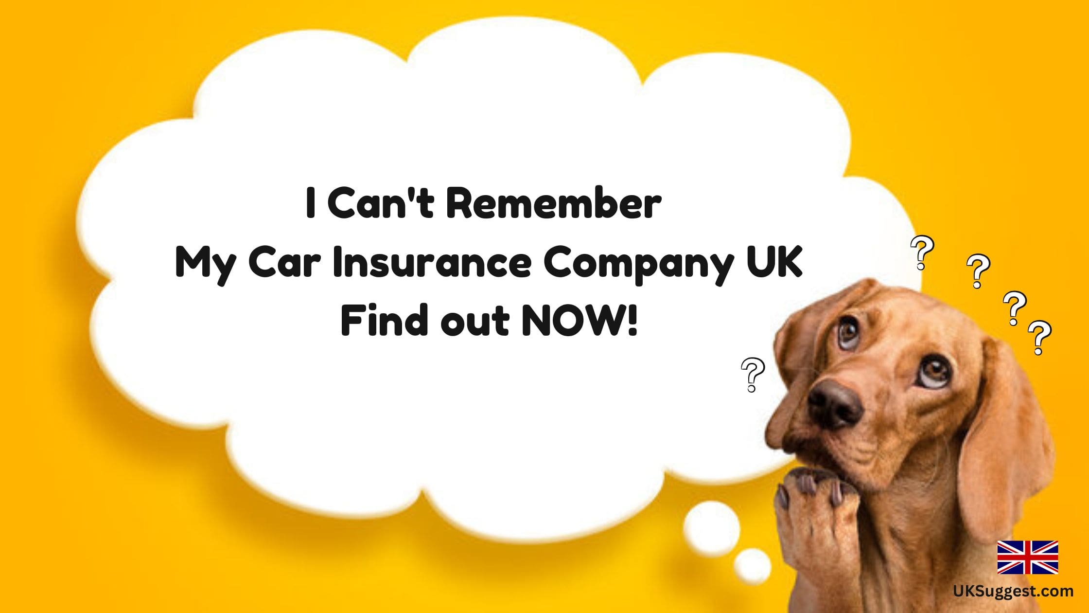 I Can’t Remember My Car Insurance Company UK-Find out NOW!