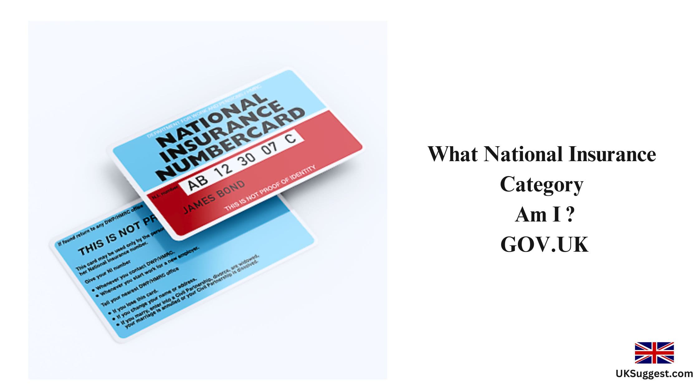 What National Insurance Category Am I ? GOV.UK
